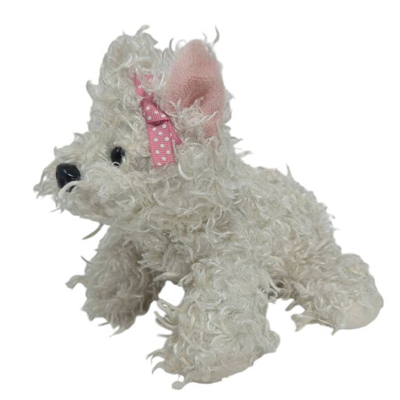 Ganz White Terrier Webkinz Puppy Dog Stuffed Animal Plush No Code 8" HM106 - Picture 3 of 8